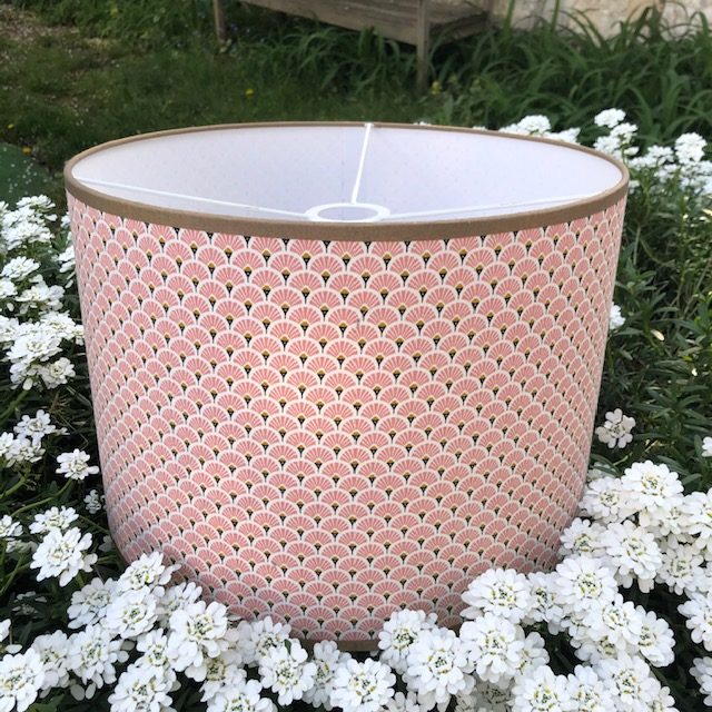 Tissu japonais éventails roses vue 3