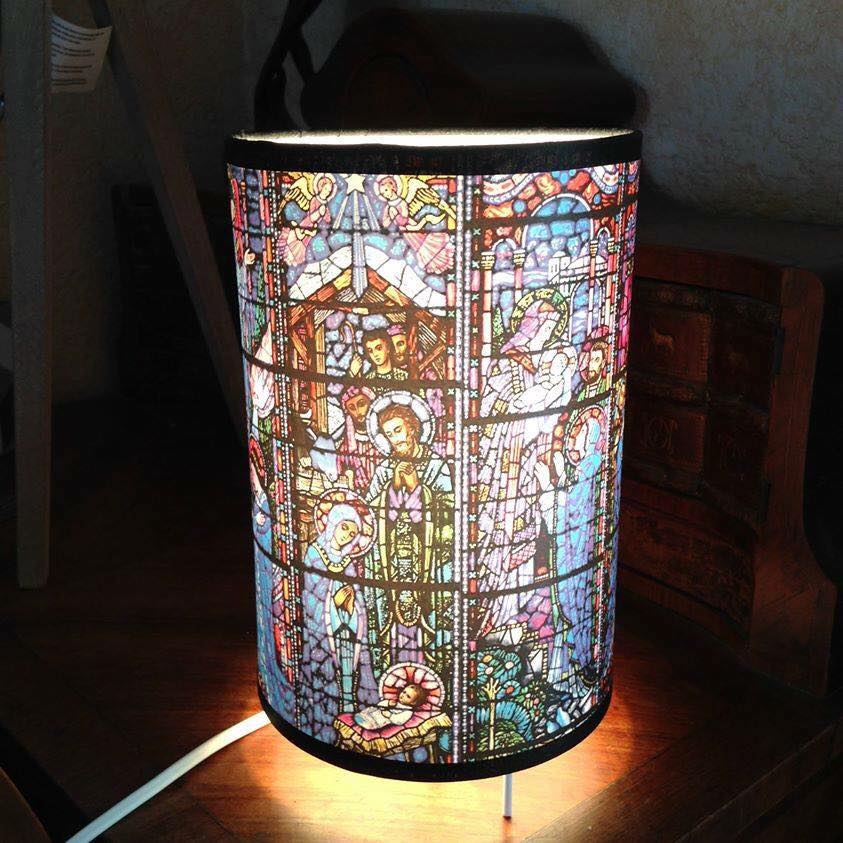 Lampe à poser vitrail vue 2