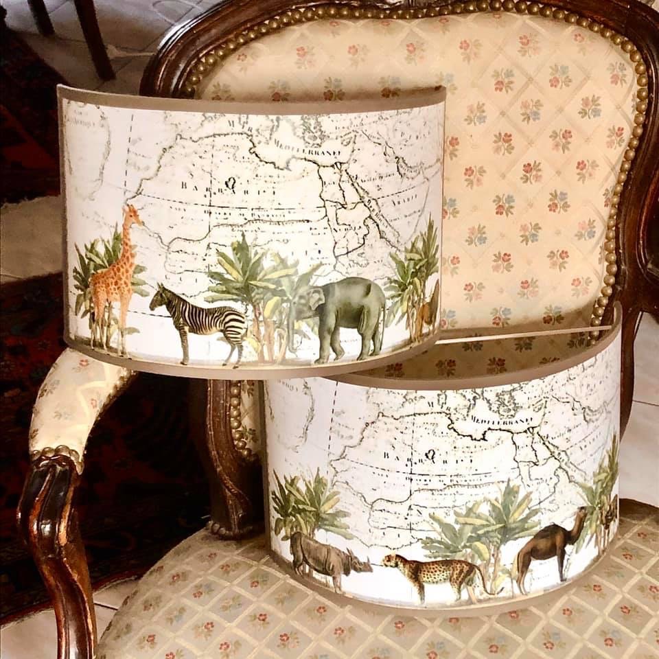 Applique demi-lune "thème voyages" (pays ou région au choix) vue 5