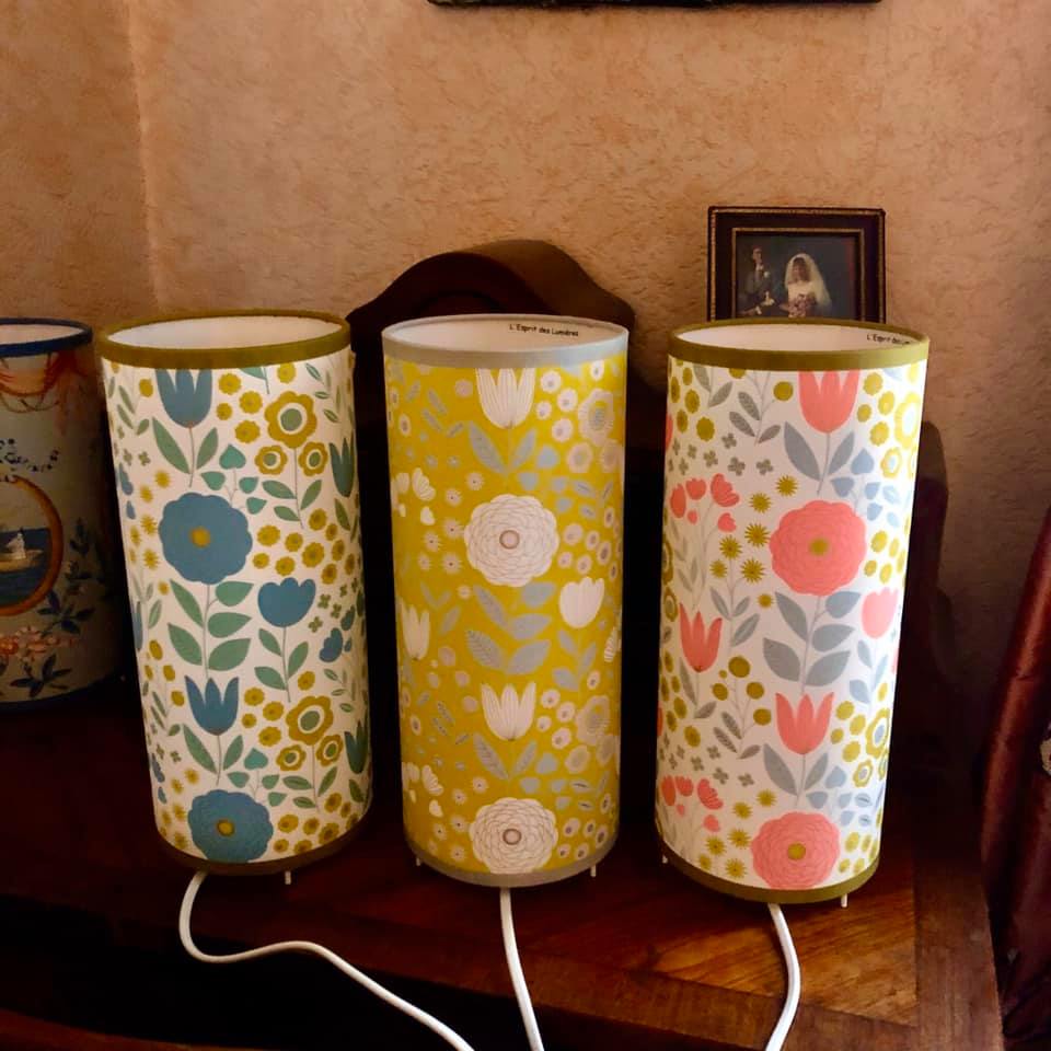 Lampe à poser papier japonais vue 2