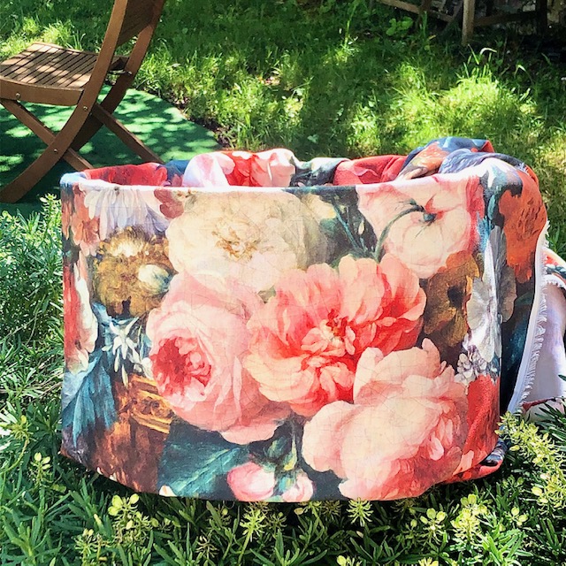 Tissu fleurs anciennes vue 2