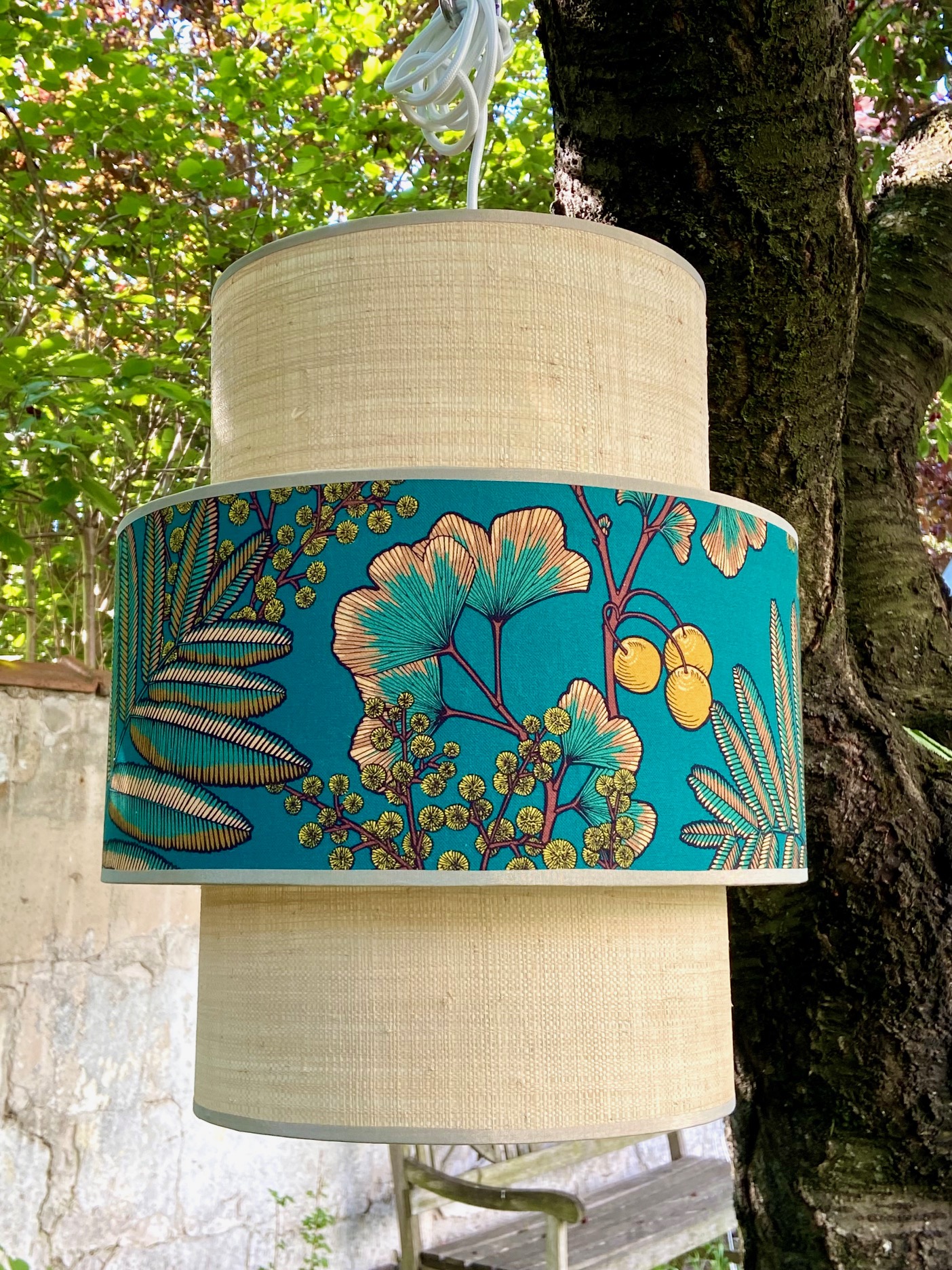 suspension triple rabane/tissu vue 4