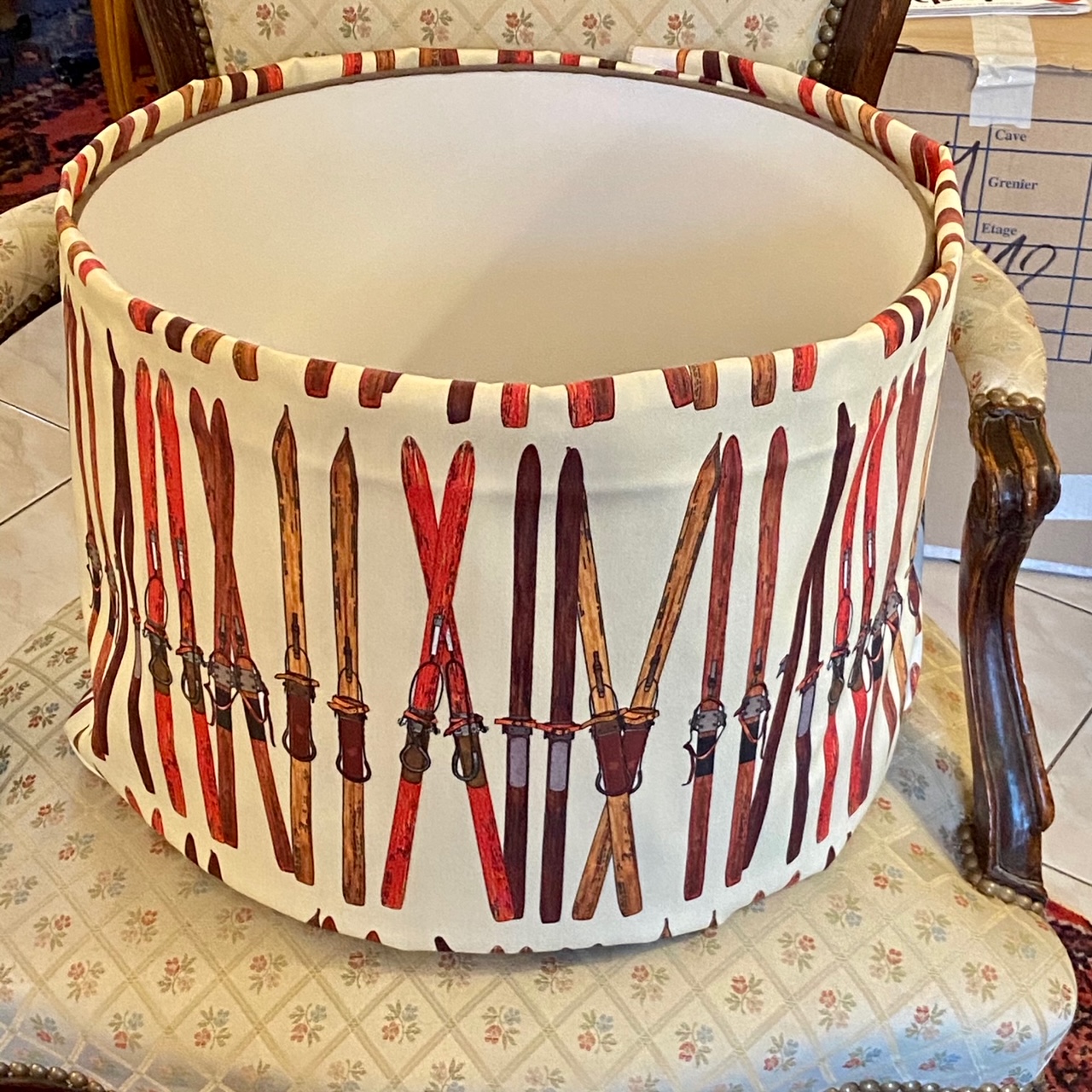 Tissu ski vintage vue 2