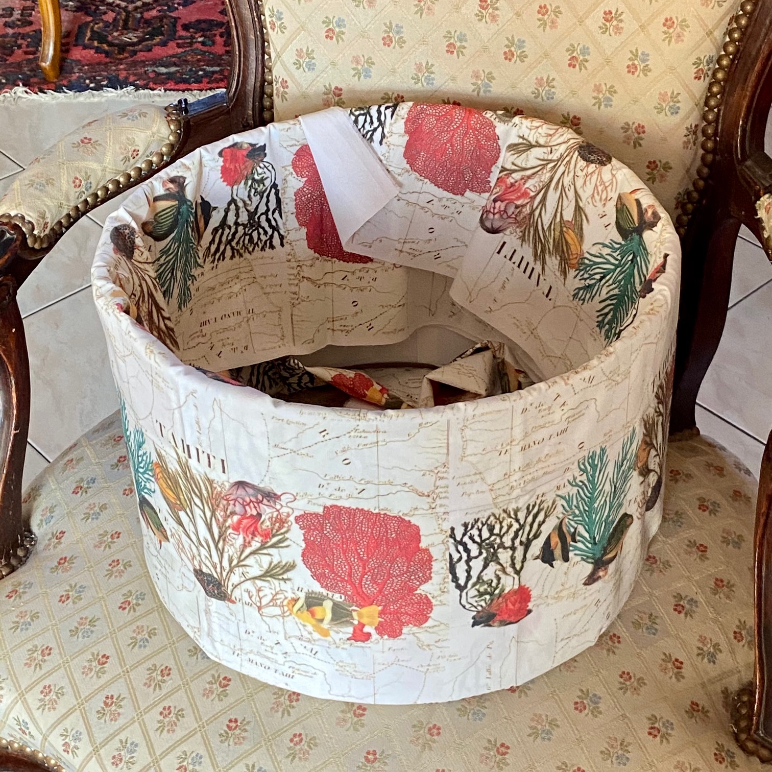 Tissu Tahiti, création l'Esprit des Lumières vue 3