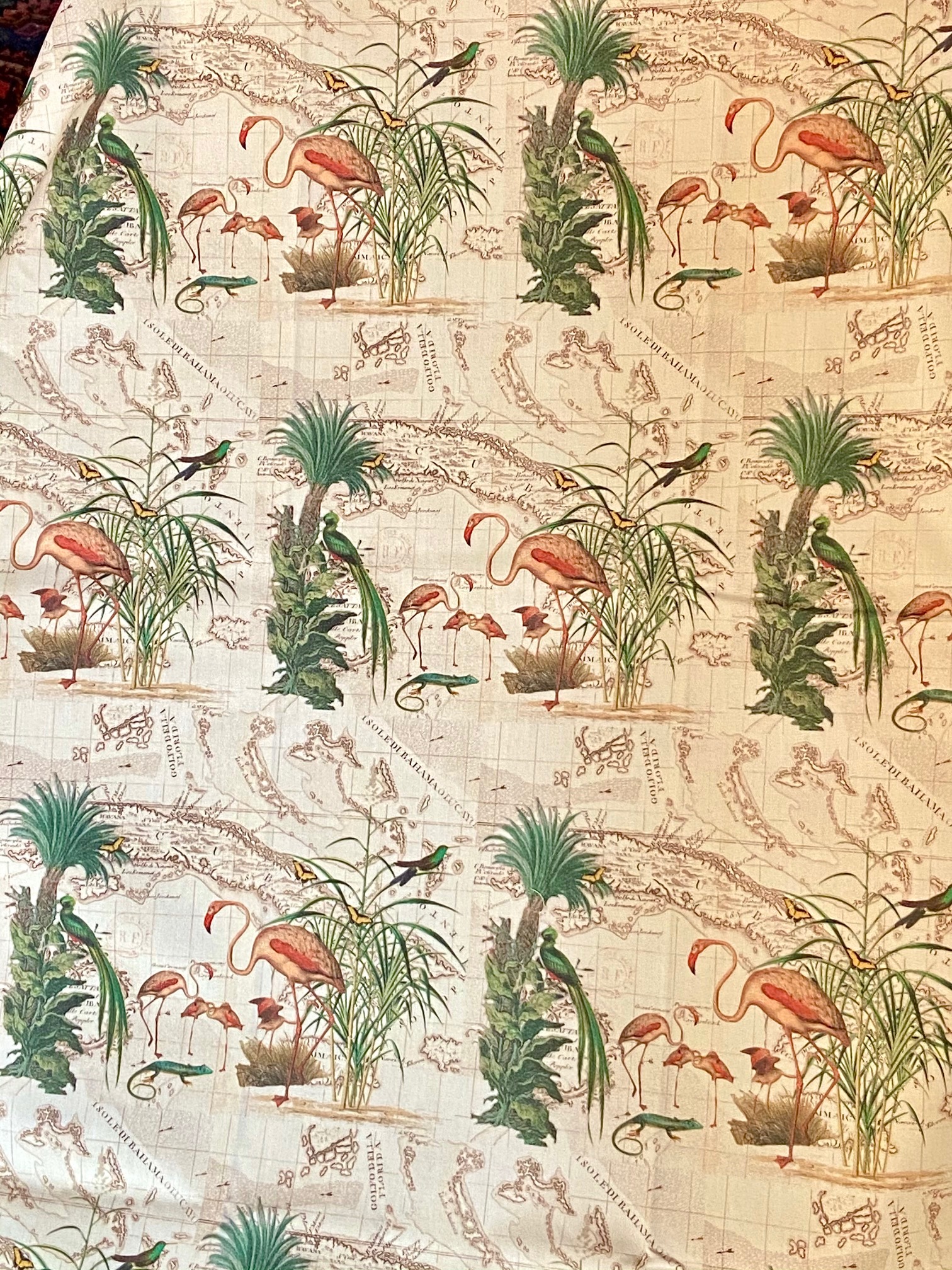 Tissu Cuba Libre, création l'Esprit des Lumières vue 2
