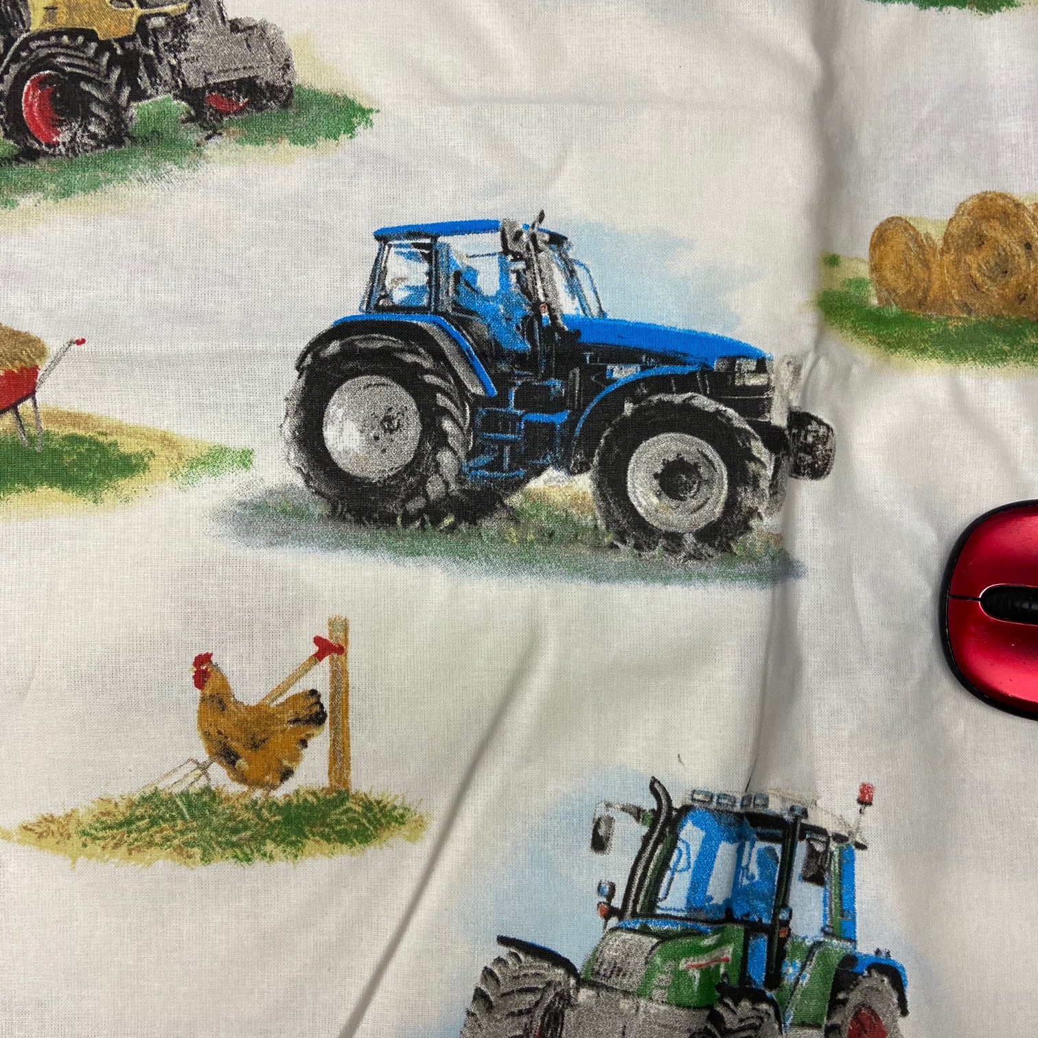 Tissu tracteurs vue 2