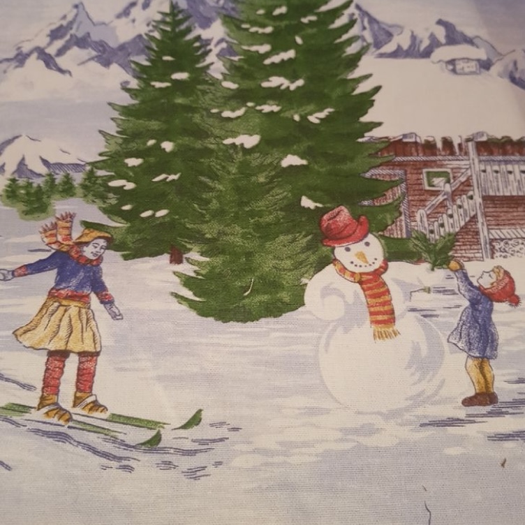 Tissu montagne vintage vue 3