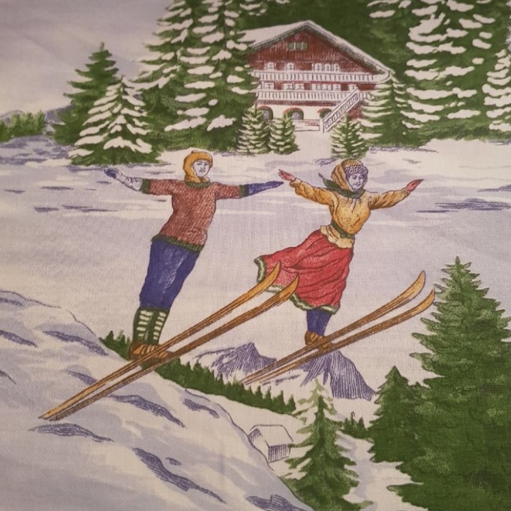 Tissu montagne vintage vue 5