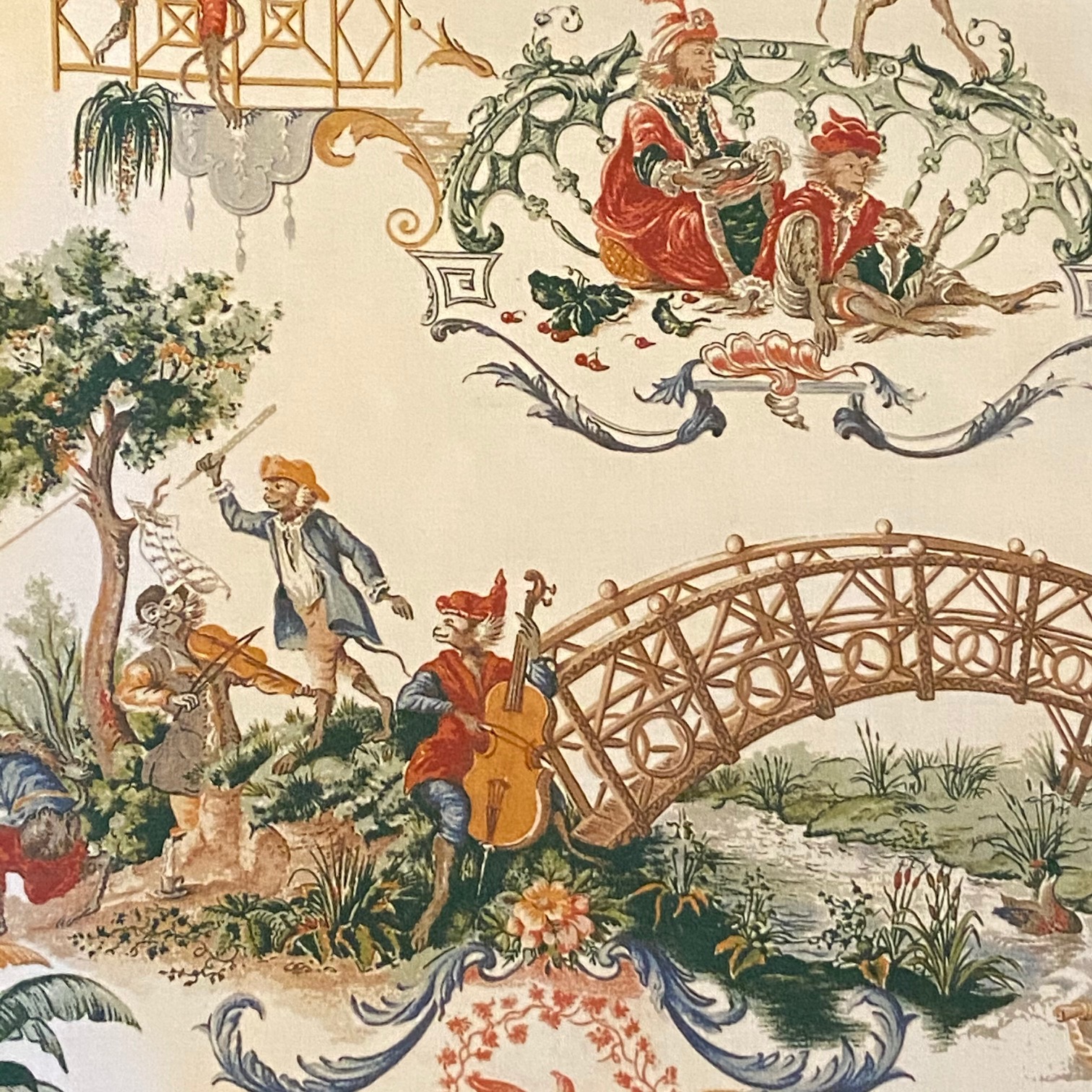 tissu "La singerie" Pierre Frey vue 2