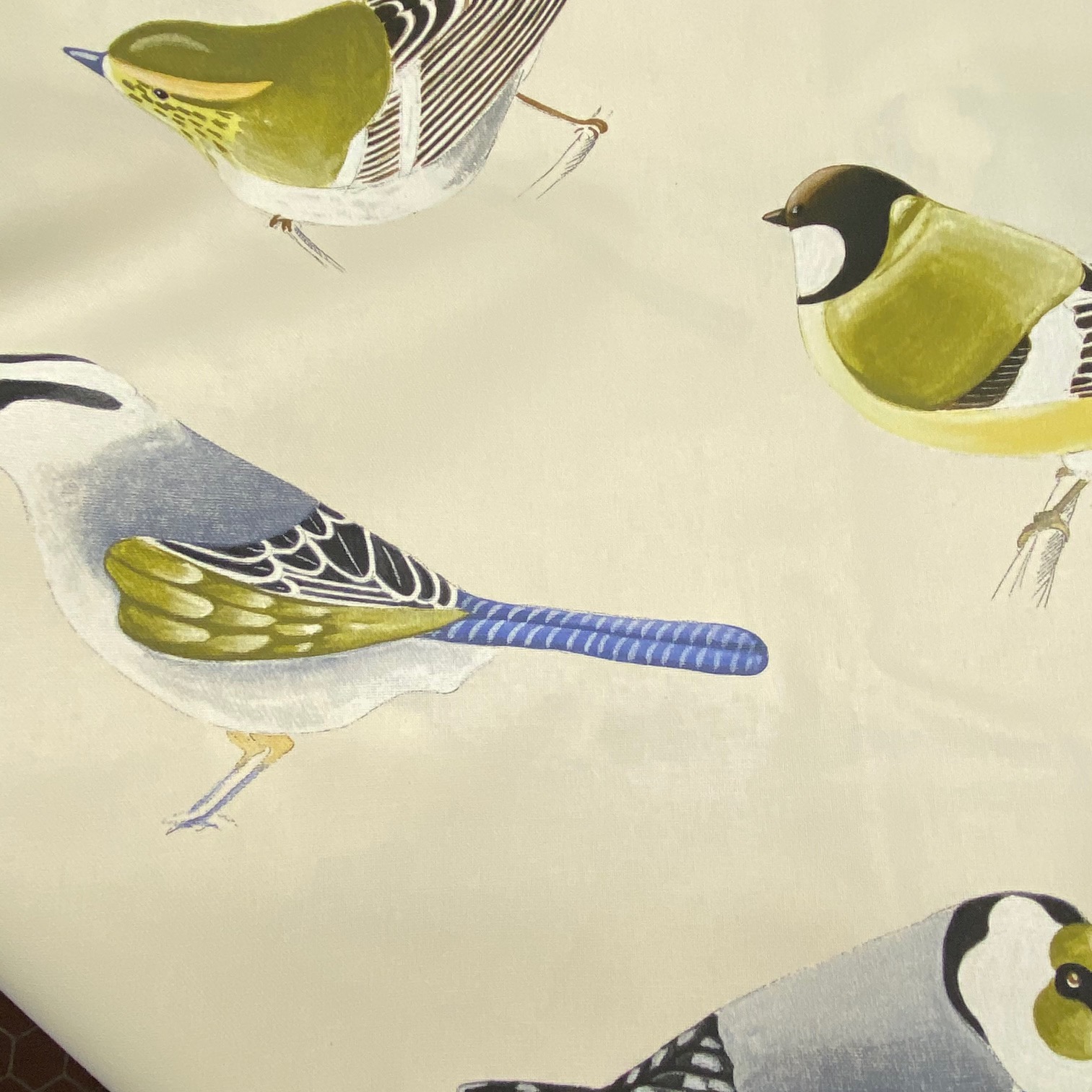 Tissu mésanges (Thévenon) vue 2