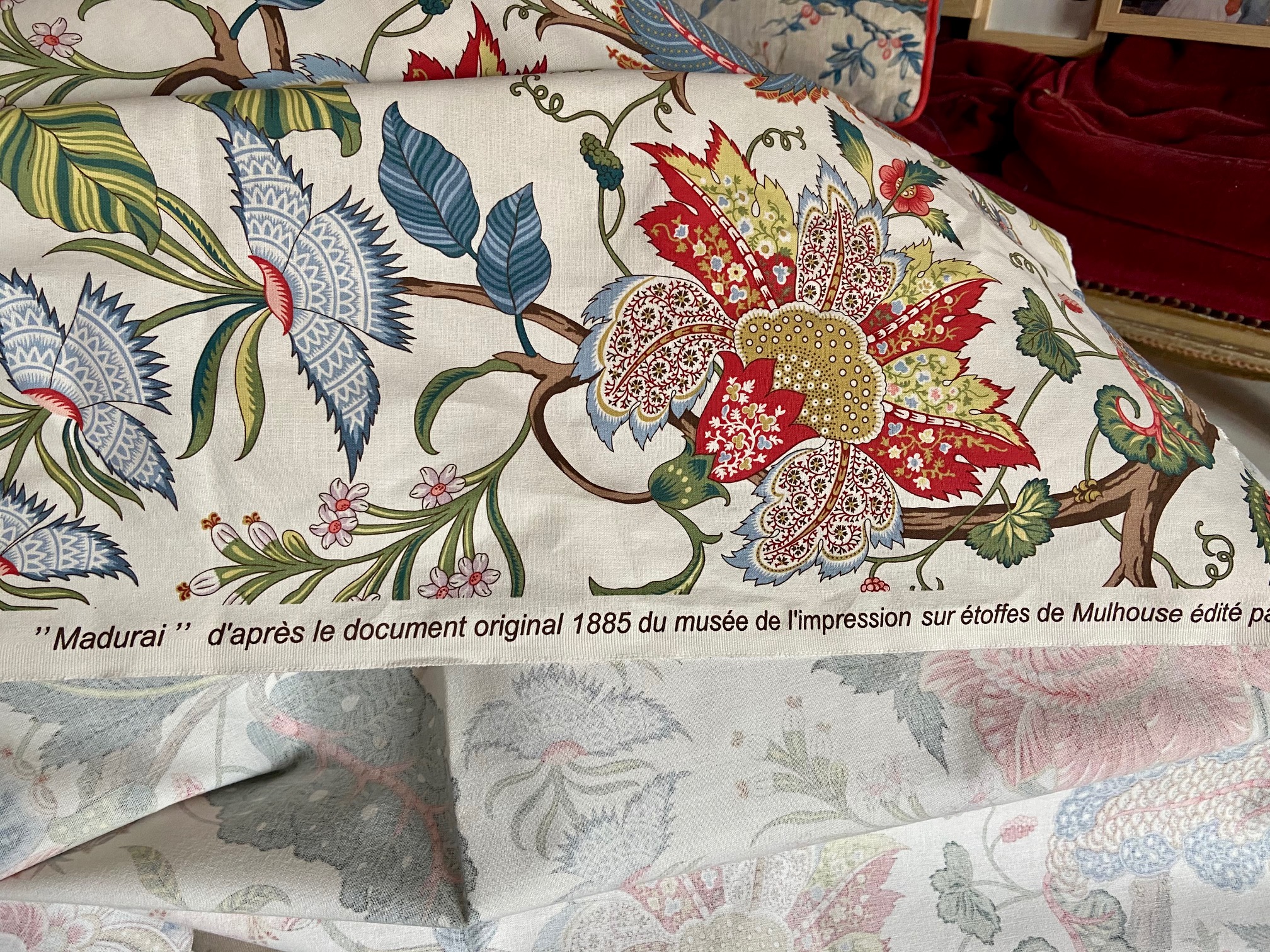 Tissu Maduraï (Casal) vue 2