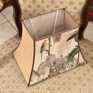 Tissu exotique perroquets et palmiers vue 3