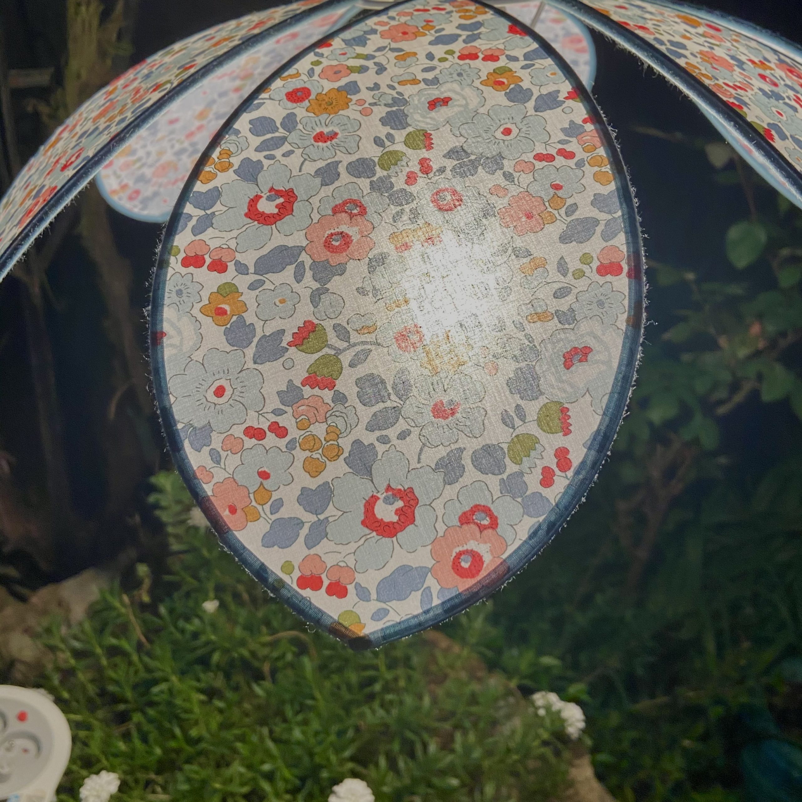 suspension fleur tissu au choix vue 5