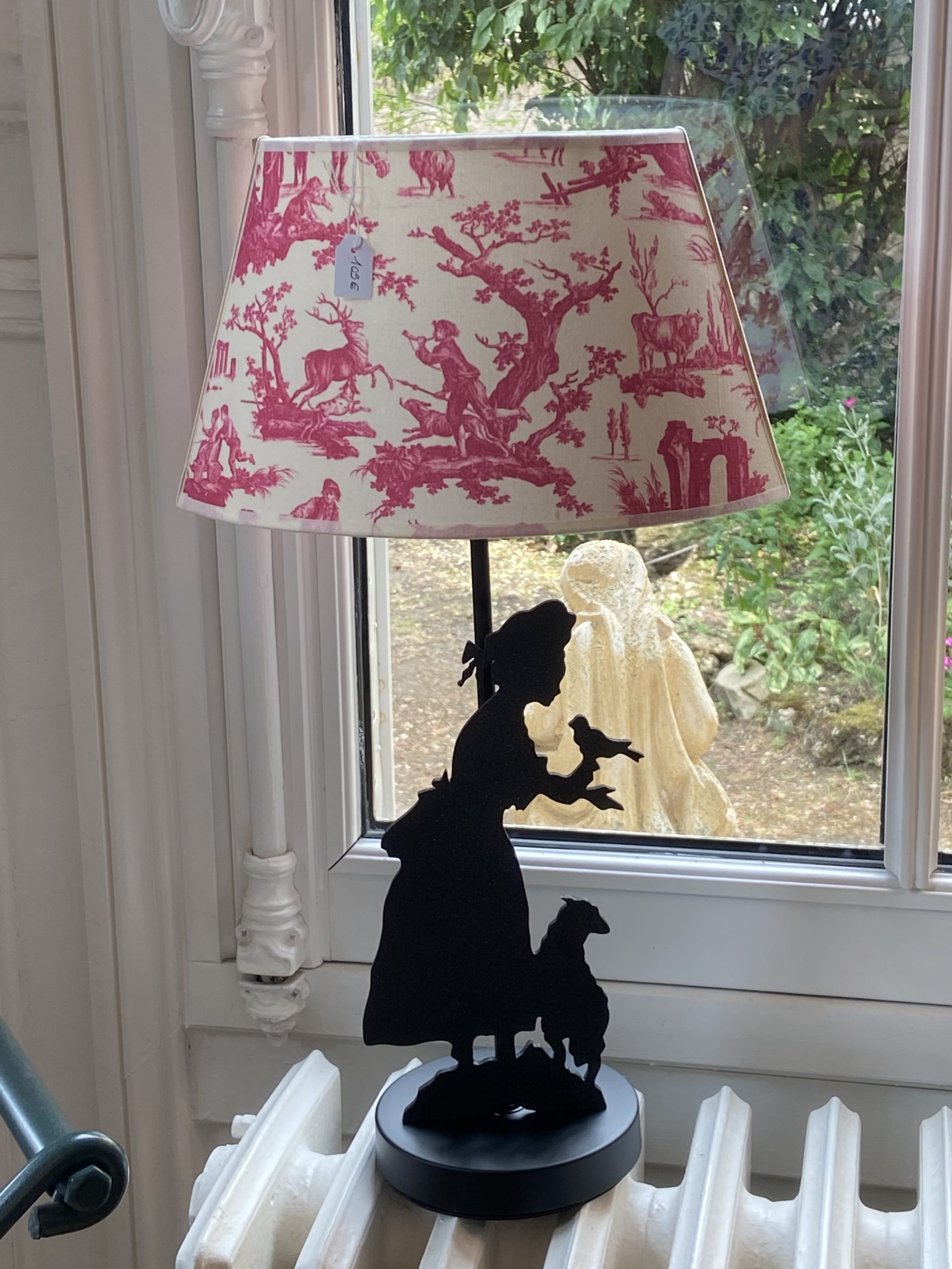 Lampe silhouette berger, bergère vue 3