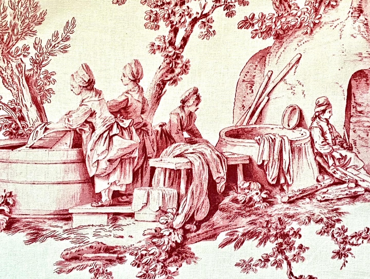 Toile de Jouy "les travaux de la manufacture" vue 3