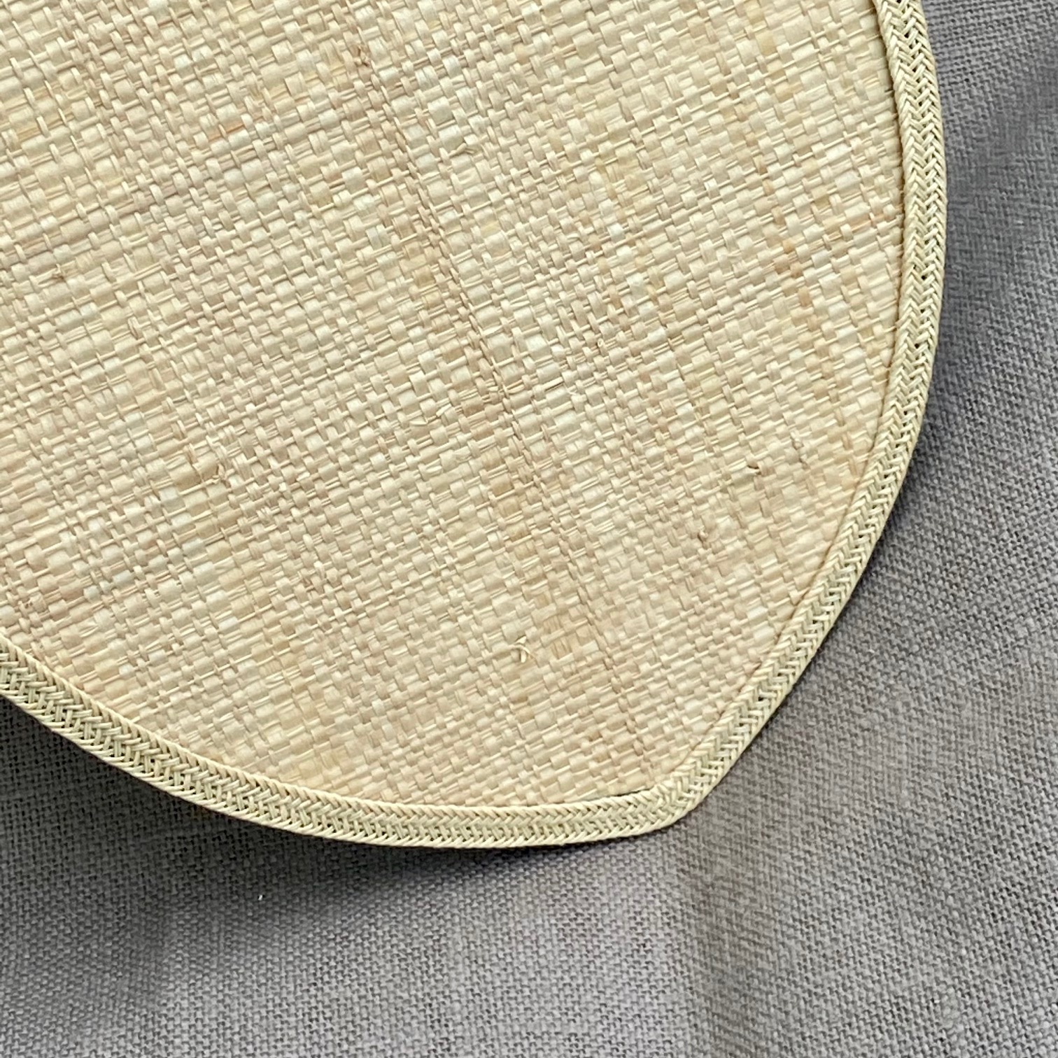 Suspension fleur double face tissu et rabane vue 5