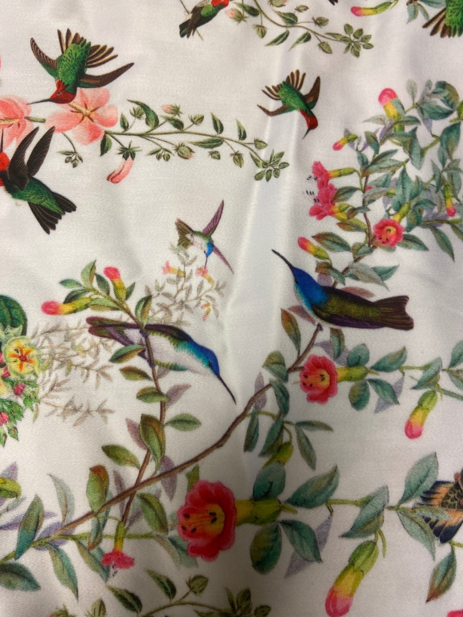 Tissu colibris petits motifs vue 2