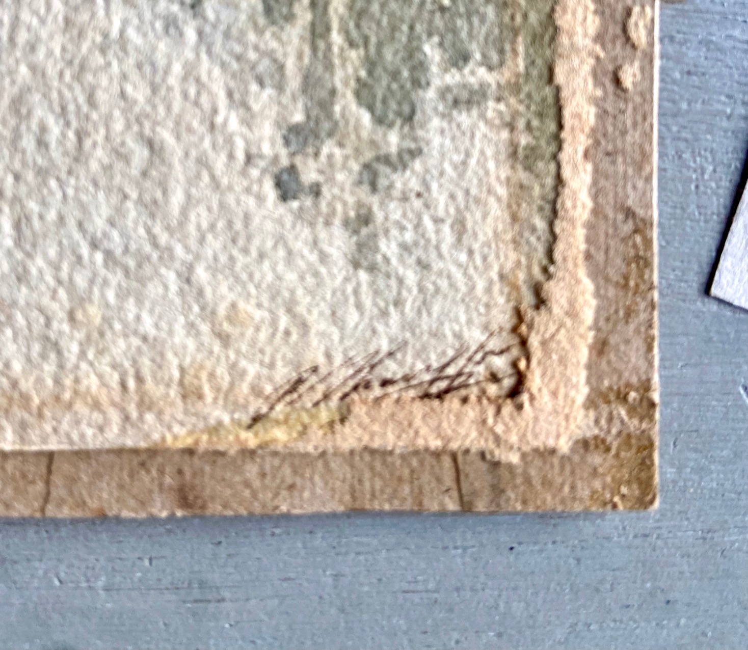 jolie aquarelle datée de 1897, la Seine à Valvins, signature en bas à droite vue 2