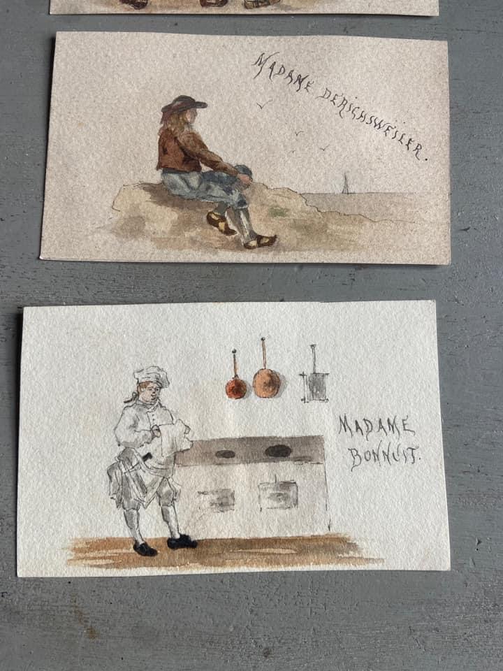 lot de petites aquarelles vue 4