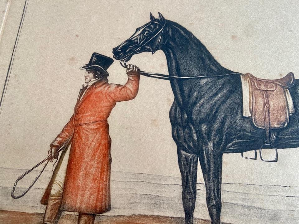Gravure ancienne en aquatinte, Carle Vernet vue 2