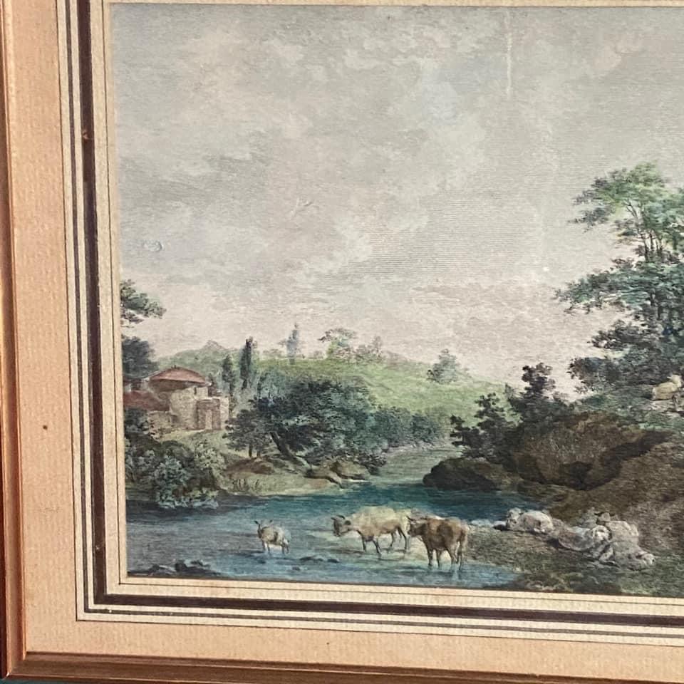 Grande scène champêtre encadrée vue 2