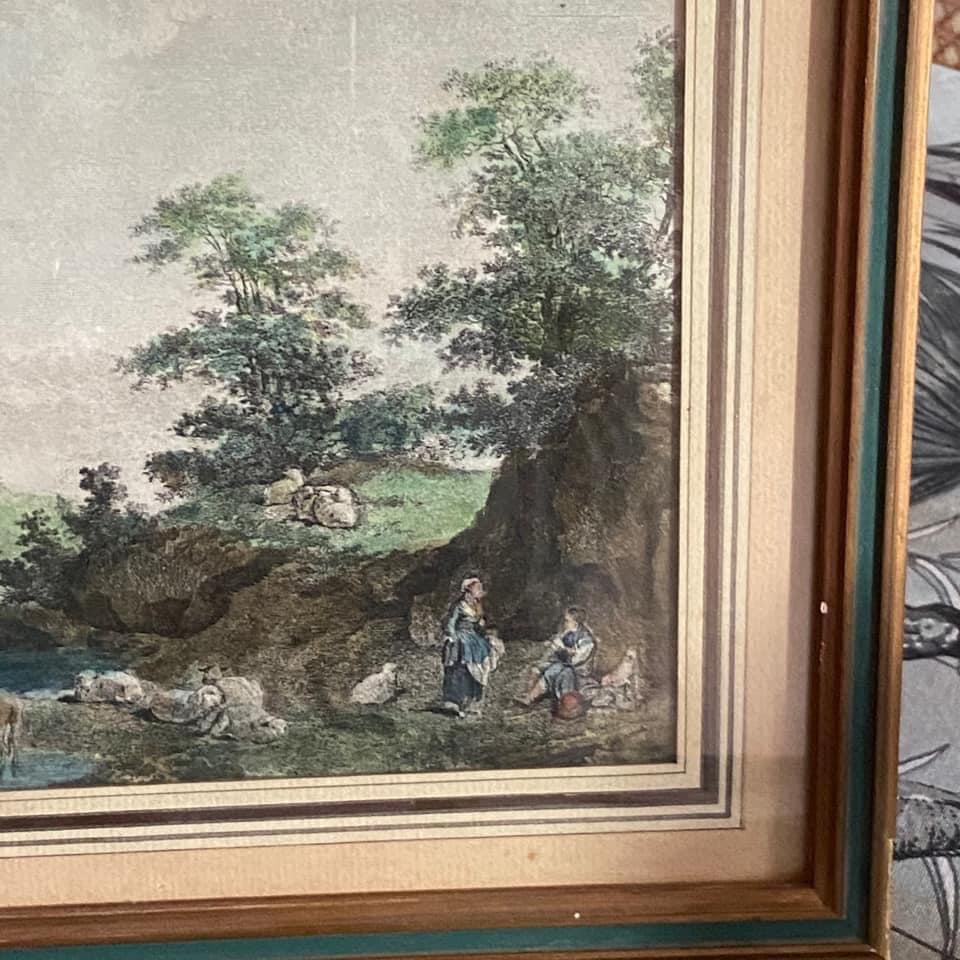 Grande scène champêtre encadrée vue 3