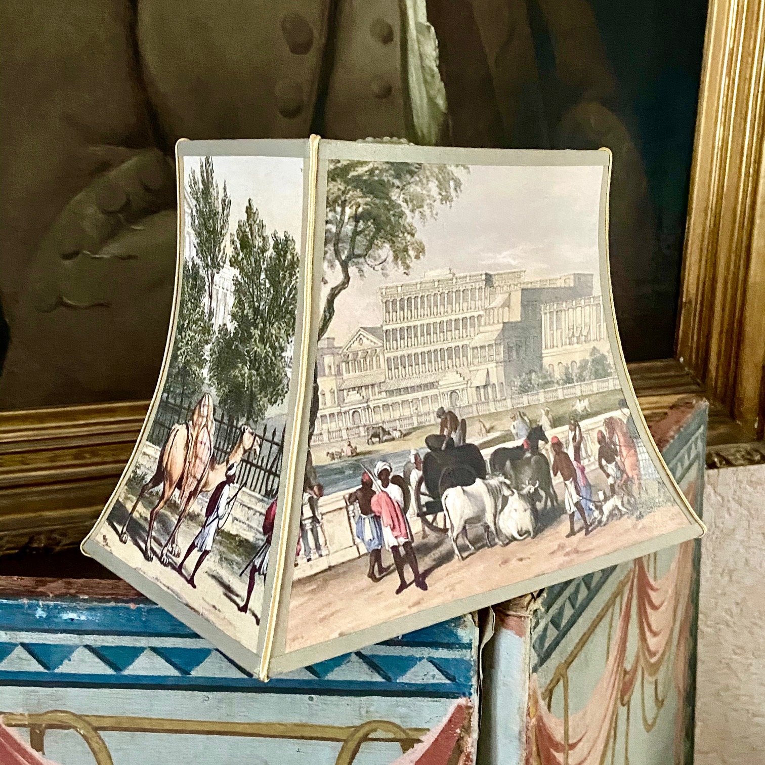 abat-jour pagode gravures villes ou pays vue 2