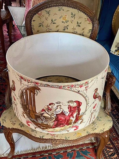 Tissu toile de Jouy Bazoches vue 2