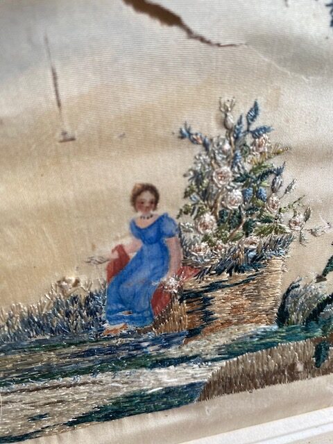 broderie et peinture sur soie vue 2