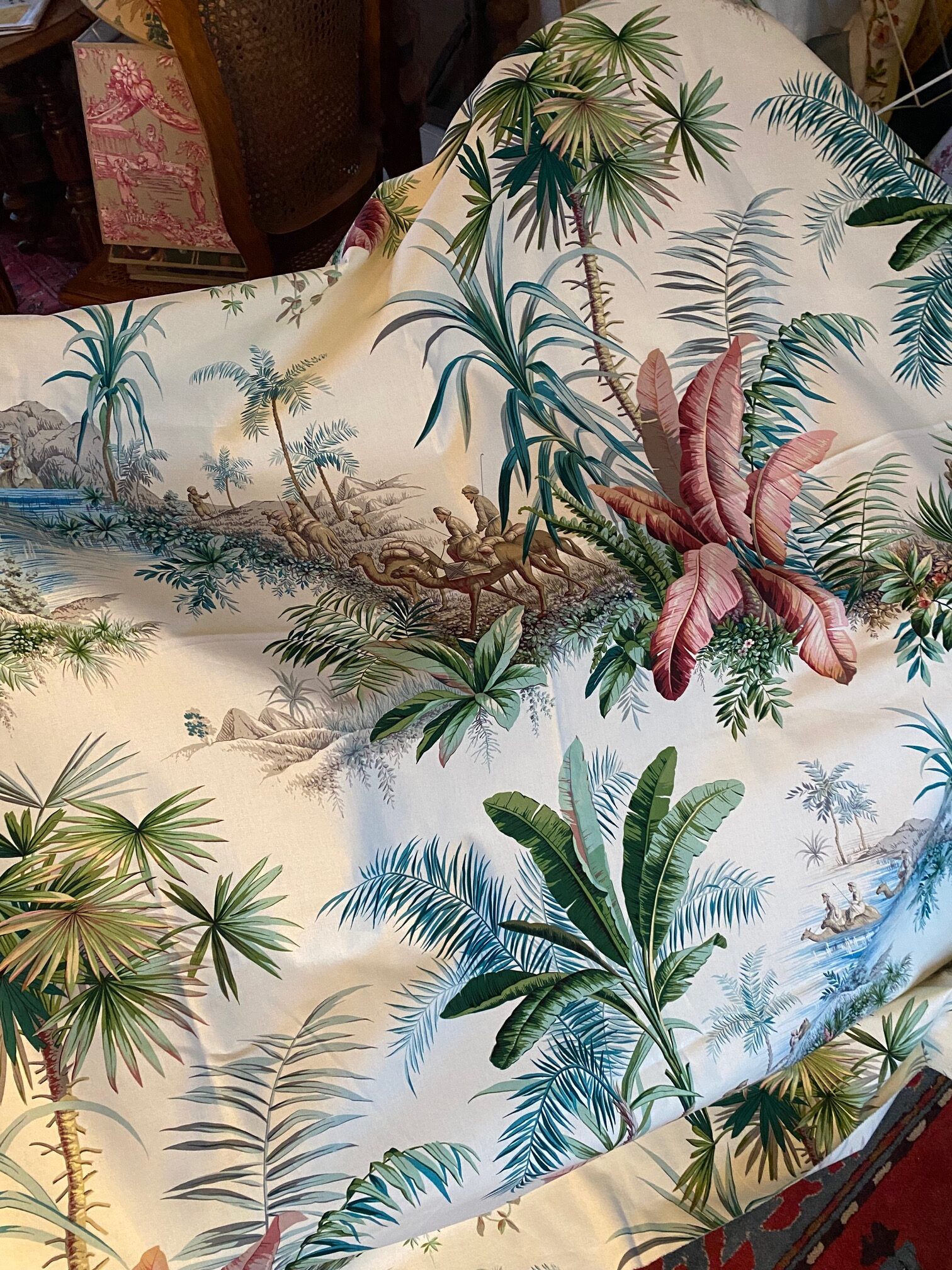 Tissu "Alexandrie" Pierre Frey, coupon vue 2