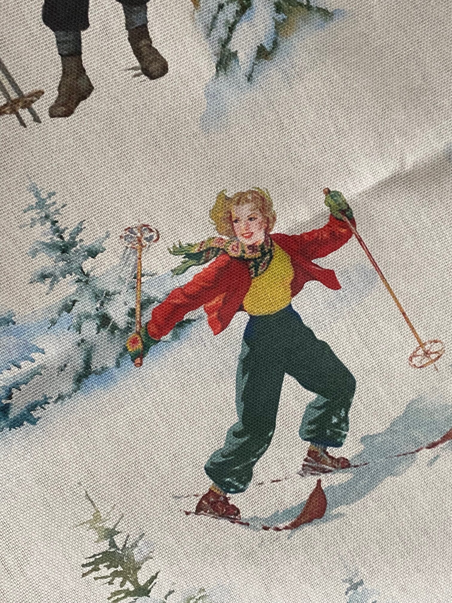 tissu ski vintage vue 2