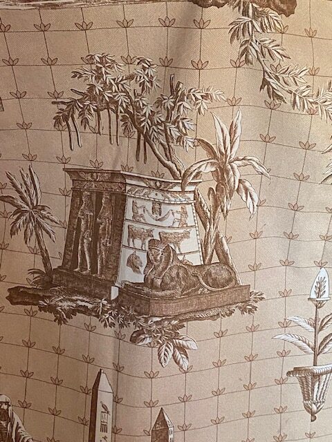 Tissu "Monuments d'Egypte" Braquenié vue 2