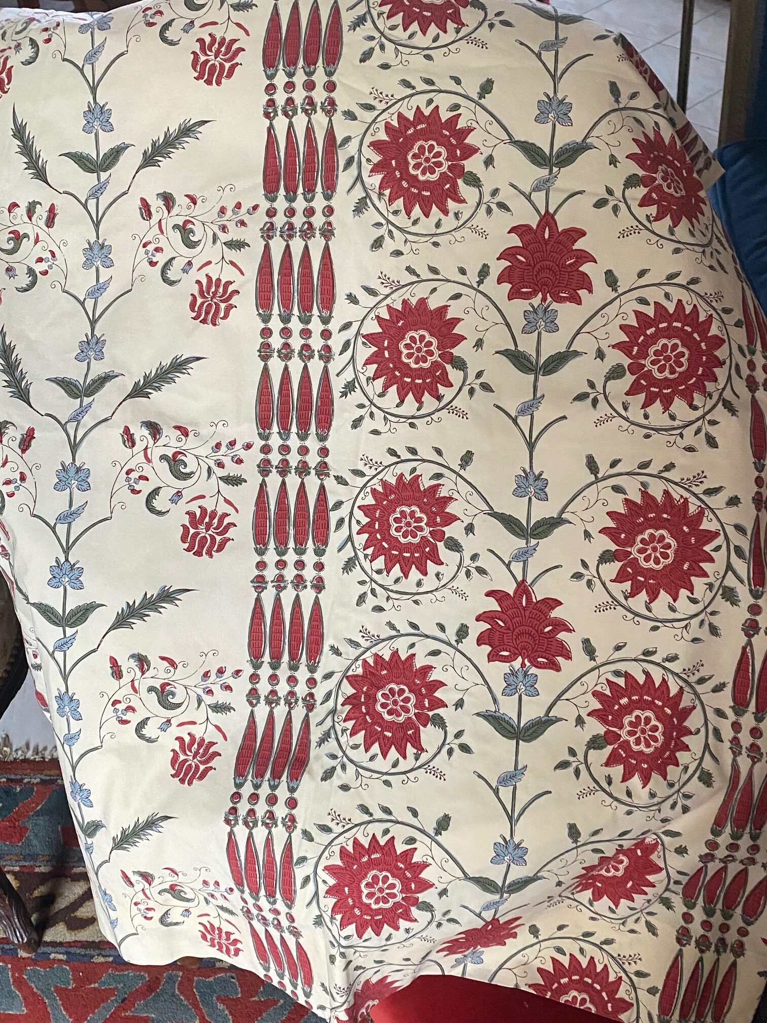 Tissu "les colonnes", Braquenié vue 2